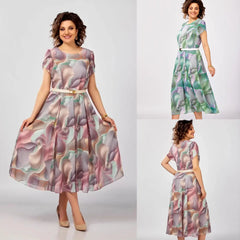 🥰[S-5XL]Nowa i elegancka, wysokiej jakości sukienka z szyfonu