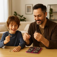 Metalowe Puzzle Pierścieniowe ⎜Gra Logiczna dla Dzieci i Dorosłych