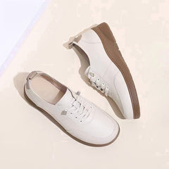 🔥🥿[35-40]Damskie buty casualowe ze skóry naturalnej - wsuwane, wygodne, z miękką podeszwą, na wiosnę-jesień