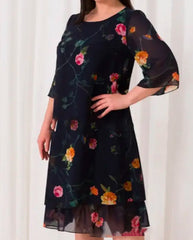 👗[S-5XL]❤️Wysokiej jakości elegancka sukienka w kwiaty dla kobiet