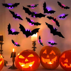 💥💥🦇 Halloween 3D oświetlone nietoperze