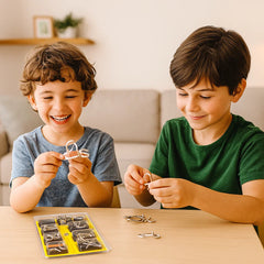 Metalowe Puzzle Pierścieniowe ⎜Gra Logiczna dla Dzieci i Dorosłych