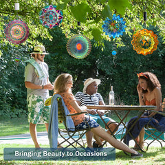 🌸 Dzwonki wietrzne Dream Mandala, 3D wiszące dekoracje