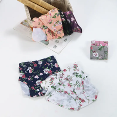 😍7 elementów💕 [50-140 kg] Wygodna bielizna antybakteryjna z czystej bawełny z nadrukiem w nowym stylu