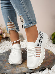 Wzór w panterkę🏃‍Wygodne, oddychające tenisówki damskie👟