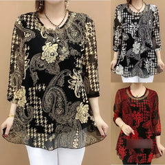 🔥[XL-6XL]💐2025 Nowa letnia koszula z luźną elastyczną górą zakrywającą brzuch