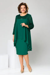 😍[S-5XL]Urocza jesienna sukienka plus size