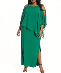 🔥Nowa promocja produktu, powrót do pierwotnej ceny jutro!! ️🔥Nowość w naszej ofercie - sukienka maxi z narzutką, z rozporkiem