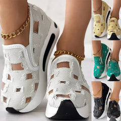 🔥Ostatni dzień wyprzedaży 50% zniżki - Damskie buty ortopedyczne z grubej siateczki płóciennej