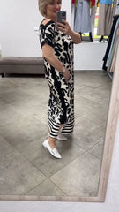 Elegancka i wygodna sukienka z odkrytymi ramionami