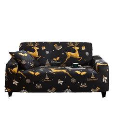 Świąteczna narzuta na sofę Elastyczna narzuta na sofę do salonu ze spandexu