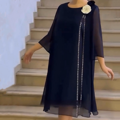 🌸[S-4XL]Letnia elegancka sukienka dwuczęściowa