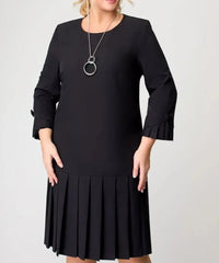 💌[S-5XL]👗Wysokiej jakości elegancka sukienka w jednolitym kolorze