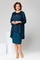 😍[S-5XL]Urocza jesienna sukienka plus size