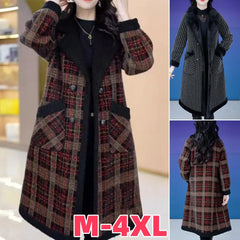 🥻 【M-4XL】 2024 Nowa modna, gruba, ciepła kurtka wiatrówka✨