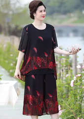 Topy damskie z szyfonu i nadrukiem na co dzień