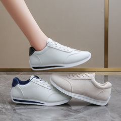 👟[35-43]Damskie buty sportowe na co dzień, jednokolorowe, grube podeszwy, sznurowane🏃‍👟