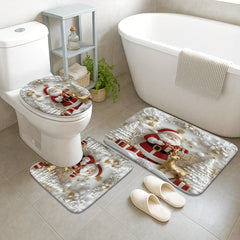 🎅Wyprzedaż świąteczna 49% TANIEJ🎄Świąteczne dywaniki łazienkowe i zasłony prysznicowe
