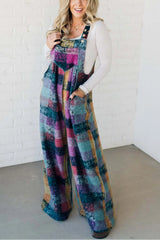 Kombinezon w kratkę szczotkowany