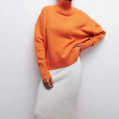 Turtleneck Knitted Pullover