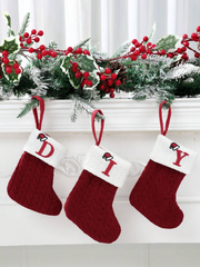 Listy świąteczne Skarpetki z dzianiny Ozdoby choinkowe Ozdoby świąteczne do domu 2025 Prezenty świąteczne