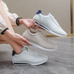 👟[35-43]Damskie buty sportowe na co dzień, jednokolorowe, grube podeszwy, sznurowane🏃‍👟