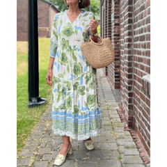 🍃🌿Świeża, nowa, damska sukienka z nadrukiem na rok 2025