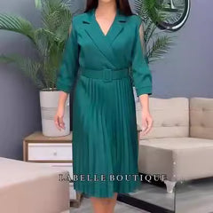 S-5XL👗Jesienno-zimowa sukienka premium w kolorze czystej czerni, wysokiej jakości