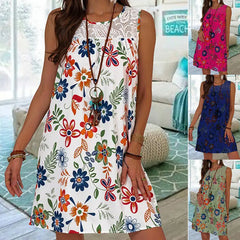 【S-5XL】Damska sukienka koronkowa w kwiaty