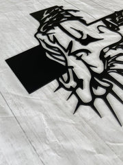 NA WYPRZEDAŻ🔥Jezus Krzyż Metalowy Znak Chrystus Dekoracje Ścienne