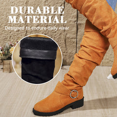 Damskie botki z paskami zapinanymi na klamrę