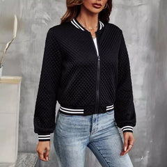 Zapinany na zamek kardigan z nadrukiem i mały płaszcz