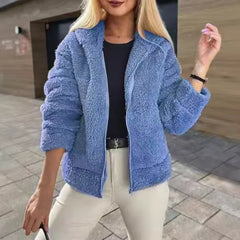 Wełniana kurtka wierzchnia z kapturem na jesień i zimę