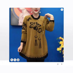 ❤️‍🔥 [Ograniczony czasowo pół ceny]🍁🍂[M-5XL] Nowy sweter z dzianiny z nadrukiem na jesień i zimę 2024