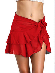 szyfonowa nakładka na bikini plażowe