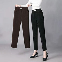 ❄️⛄🔥【S-3XL】 2024 nowe jesienne zimowe nowe damskie aksamitne spodnie na co dzień z wysokim stanem