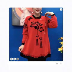 ❤️‍🔥 [Ograniczony czasowo pół ceny]🍁🍂[M-5XL] Nowy sweter z dzianiny z nadrukiem na jesień i zimę 2024