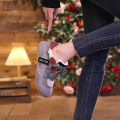 Damskie buty na co dzień z grubą podeszwą i lekką siateczką