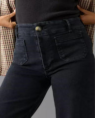 👖Dżinsy z szerokimi nogawkami i wyszczuplającym brzuch ⭐ Najlepiej sprzedające się dżinsy 2024