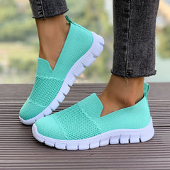 Oddychające, siateczkowe, wygodne, codzienne buty z okrągłym noskiem