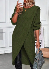 Długa dzianinowa marynarka