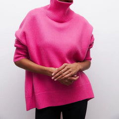 Turtleneck Knitted Pullover