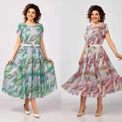 🥰[S-5XL]Nowa i elegancka, wysokiej jakości sukienka z szyfonu