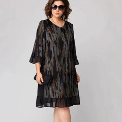 Sukienka w pionowe paski