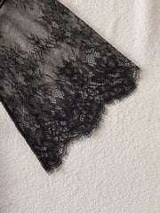 Komplet damskiej koronkowej koszuli nocnej