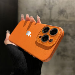 Etui na telefon ze skóry z wzorem liczi orła na iPhone'a