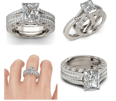 Specjalny srebrny zestaw wymiennych pierścionków