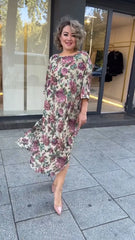💋[S-5XL]👗 Sukienka w kwiaty wykonana z włoskiej bawełny