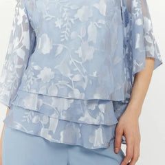 [S-4XL]💯Elegancki damski zestaw składający się z topów i szerokich spodni