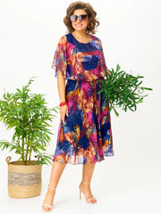 😎💃Nowe produkty na lato💥[S-5XL]Sukienka szyfonowa luźna w dużym rozmiarze | Wygodna i przewiewna, idealna na lato